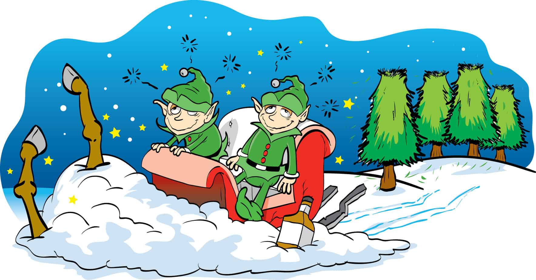 drunk elves crashing