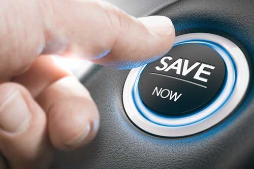 finger pressing car ignition button